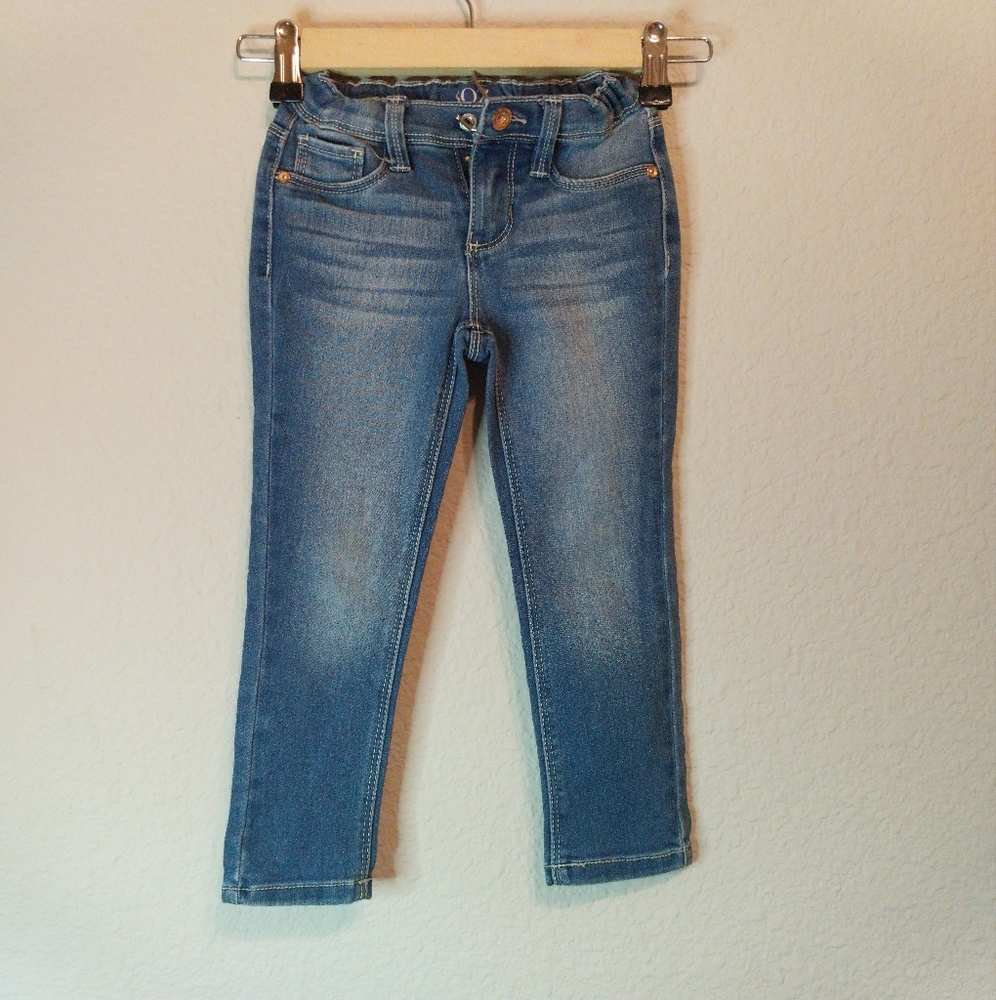 SqZ High-Waisted Straigh Jeans Toddler Girls Sz 4 Set-2 pairs